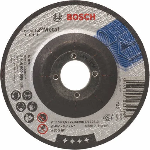 [2 608 600 005] DISQUE COUP/ACIER 115X2.5X22.23 BOSCH