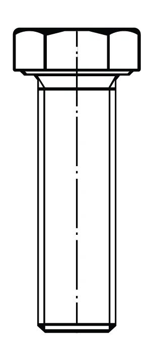 VIS H DIN 933 (06, 16, 5.8, BRUT)